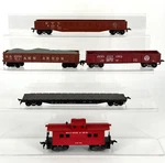 Ho Revell Ahm Freight Lot: Gondola, Caboose, Flatcar Nyc, Erie, Prr, Aarr. Fixed Price $24.99.