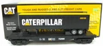 Mth 30-7697 O Gauge Caterpillar Flatcar W/ Trailer #752000 Nib. Fixed Price $46.99.