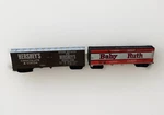 Vtg Tyco Hershey's Chocolate & Cocoa Baby Ruth Candy Freight Box Car Train. Fixed Price $14.99.