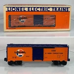 Lionel Gauge 1986 Lines New Tradition Boxcar 6-9492 Old Stock. Fixed Price $49.00.