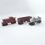 Lionel Sp 6357 Caboose, Tanker, And Hopper Car. Fixed Price $31.96.