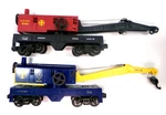 (2) Gauge Lionel Santa Fe Crane Cars Original Boxes (lot 7416). Fixed Price $49.99.