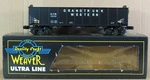 Weaver U18001LD Grand Trunk Western 3-BAY 9-PANEL Hopper W/metal Trucks O-gauge. Fixed Price $22.99.