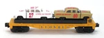 Lionel Trains No. 6-19423 Circle-l Racing Flat W/ Stock Cars, Gauge. Fixed Price $45.00.