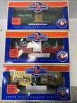 Lot Of 3 Lionel Large Scale 1998 1999 2000 Christmas Boxcar. Holiday Trains. Fixed Price $130.00.