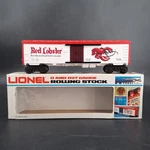 (b) Lionel / O-27 Gauge 6-7510 Red Lobster Reefer Car Box Missing Couplers. Fixed Price $39.99.