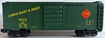 Mth 20-90025A Toledo, Peoria Western 40-FT Single Door Box Car Tp&w 607 Green. Fixed Price $39.95.