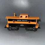 Vintage Marx Toys Union Pacific Up 3900 Caboose, Orange Black, 8 Wheels, Gauge. Fixed Price $24.99.
