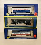 Lot Of 3 - Ahm Box Cars And Hopper. Fixed Price $19.95.