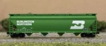 Atlas 3951 Burlington Northern Acf 4-BAY Covered Hopper BN460197 N11558. Fixed Price $19.99.