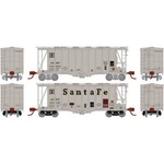 Athearn ATH23869 40' 2600 Cf Airslide Early Hopper - Atsf (2) Scale. Fixed Price $72.99.