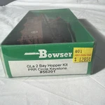 Bowser 56201 Pennsylvania Gla 2-BAY Hopper Unassembled Kit Prr #153988. Fixed Price $28.00.