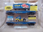 Menards 2-PIECE Gauge Chessie Flatcar W/ 1954 Gmc Spam Tractor/trailer Nib!. Fixed Price $48.95.