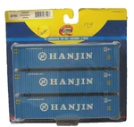 Athearn #28790 Hanjin Line 45' Corrugated "dry Box" Containers 3 Pack. Fixed Price $34.99.