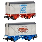 Bachmann Scale Thomas & Friends Set Of 2 Different 80TH Anniversary Box Vans. Fixed Price $59.99.