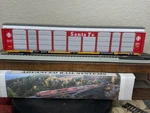 Santa Fe 89FT Atsf Tri-level Thrall Enclosed Auto Carrier Ho Scale Gold Line New. Fixed Price $87.95.