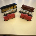 Vintage American Flyer Gauge Lot Of 6- Gulf Tankers 925 24310 Atsf 803 Caboose. Fixed Price $49.99.