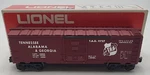 Lionel 6-9727 Gauge Lcca Tennessee Alabama & Georgia Boxcar Ln/box. Fixed Price $44.49.
