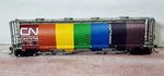Canadian National Rr Rainbow Cylindrical Hopper 370706 Intermountain 45225-05. Fixed Price $59.95.