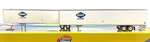 Ho Athearn 28400 53' Wabash Duraplate Trailers Owner Operator Customized Overnit. Fixed Price $89.99.