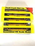 Ho A-line 47303-04 Thrall Container Well Cars #62159 Pack. Fixed Price $165.00.