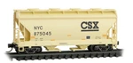 Micro Trains 092 00 522 Csx Nyc 2-BAY Covered Hopper Rd# 875045. Fixed Price $25.00.