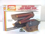 1/87 Ho Scale Ahm Operating Log Dump Car 11011 -new Box Factory Sealed. Fixed Price $11.97.