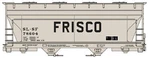 Accurail 2216 Acf 2-BAY Covered Hopper Kit Frisco Slsf 78604. Fixed Price $18.99.