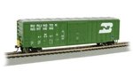 Bachmann Ho Scale 50' Box Car Flashing Fred Burlington Northern 14902. Fixed Price $50.85.