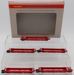 Walthers 932-8102 Scale Santa Fe Articulated Double Stack Car (set Of 5) Ex. Fixed Price $81.83.