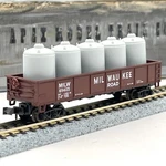 Atlas Scale 3504 Milwaukee Road 42 Ft Gondola Cement Load 69405. Fixed Price $11.99.