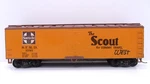 Train Miniature? Ho 40' Santa Scout Plug Door Reefer Refrigerator Car 23565. Fixed Price $7.49.