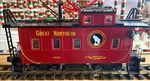 Aristocraft Great Northern Caboose Gn REA-42101 Steel Wheels W/box & Kadee. Fixed Price $89.95.