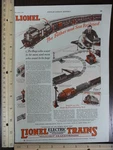 Rare Original Vtg 1927 Raytheon Lionel Trains Color Advertising Art Print. Fixed Price $19.95.