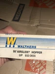 Walthers 932-3655 Union Pacific 50' Airslide Hopper Kit #20687. Fixed Price $20.00.