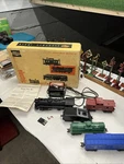 Vintage Marx Allstate Train Set Sears , Smoking Locomotive 666 Original Box. Fixed Price $67.49.