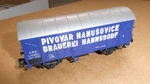 Vintage Ho Scale Roco Pivovar Hanusovice Beer Freight Car 1/4" Long. Fixed Price $22.00.