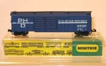 Scale Minitrix 3134 St. Clair Blue Water Route Double Door Box Car Ob Mint. Fixed Price $9.95.
