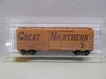 Micro Trains # 20166 Weathered Great Northern 40' Box Car 19038 Scale. Fixed Price $16.00.