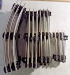 Lionel Gauge 3 Rail Tubular Track Curves & Straights 28 Pieces **very Clean**. Fixed Price $95.00.