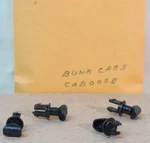 Lionel Parts Bunk Car Marker Lenses And Smoke Stacks. Fixed Price $15.00.