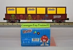 Mth Railking 3-RAIL Gauge Mars M&ms Gondola With Crates 30-72050 New Box. Fixed Price $60.00.