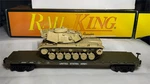 Rail King Mth 30-76846 O Scale U.s. Army Flat Car W/ M60 Desert Scheme Tank Rare. Fixed Price $115.00.