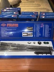 Atlas 6022 3-RAIL Nickel Silver #7.5 Right Hand High Speed Switch Turnout. Fixed Price $115.00.