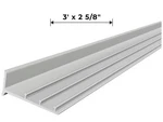 RA-1 Railrax Gauge Shelf Section 3-FOOT 2-5/8", Satin Glenn Snyder. Fixed Price $18.99.