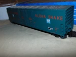 Atlas 6514-1 Aloha Shake 53' Double Plug Boxcar Rail +box- Nice & Clean. Fixed Price $75.00.