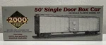 Proto 2000 50' Single Door Box Car #21899 Undec Ho Scale Kit New. Fixed Price $15.98.