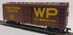 Ho Scale Bev-bel 1116-1 Western Pacific 40' Box Car # 20321 Nicely Built-up !!. Fixed Price $24.99.