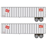 Walthers Flexi-van 40' Trailer 2-PACK Milwaukee Road #1 Ho Scale. Fixed Price $30.99.