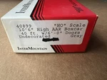 Intermountain Ho 10'6" High Aar Boxcar 40' 6'-0" Doors Undecorated Gray Kit. Fixed Price $17.00.